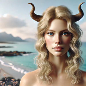 Woman Representing Taurus Zodiac Sign